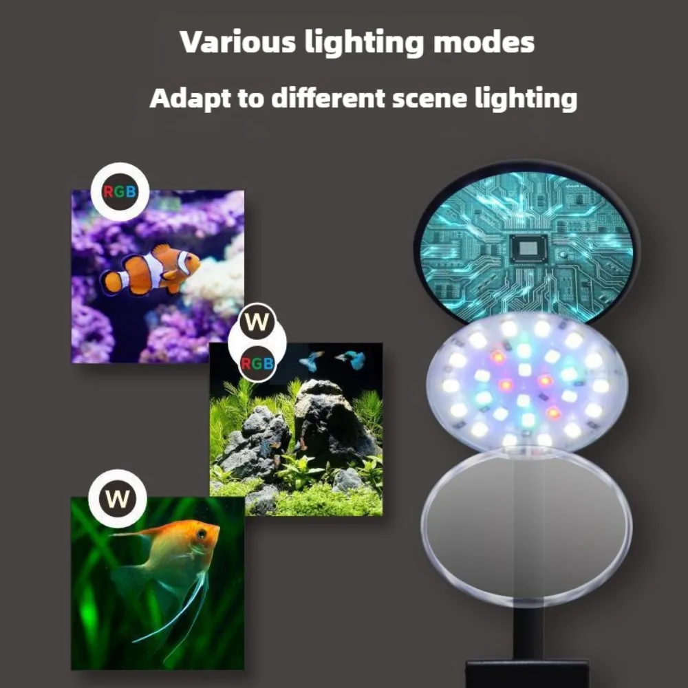 Aquarium Plant Growing - Clip on LED Aquarium Light Dimmable