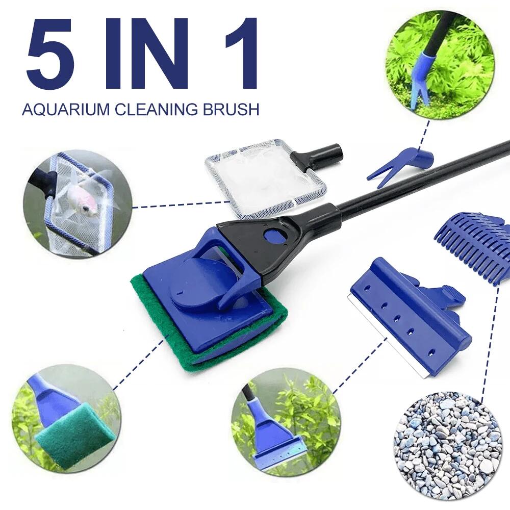 Aquarium Planted Soil - 5in1 Aquarium Cleaning Tool Plant Fork