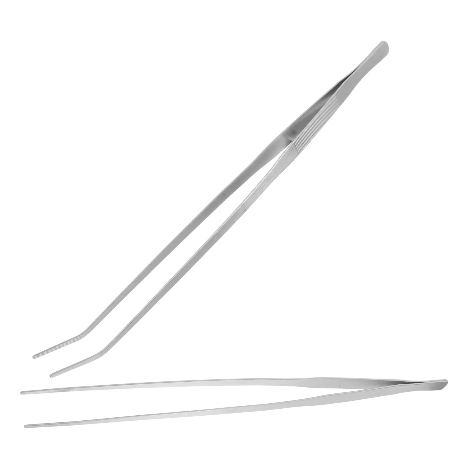 Planted Aquarium Tips - 2Pcs Stainless Steel Long Tweezers Straight