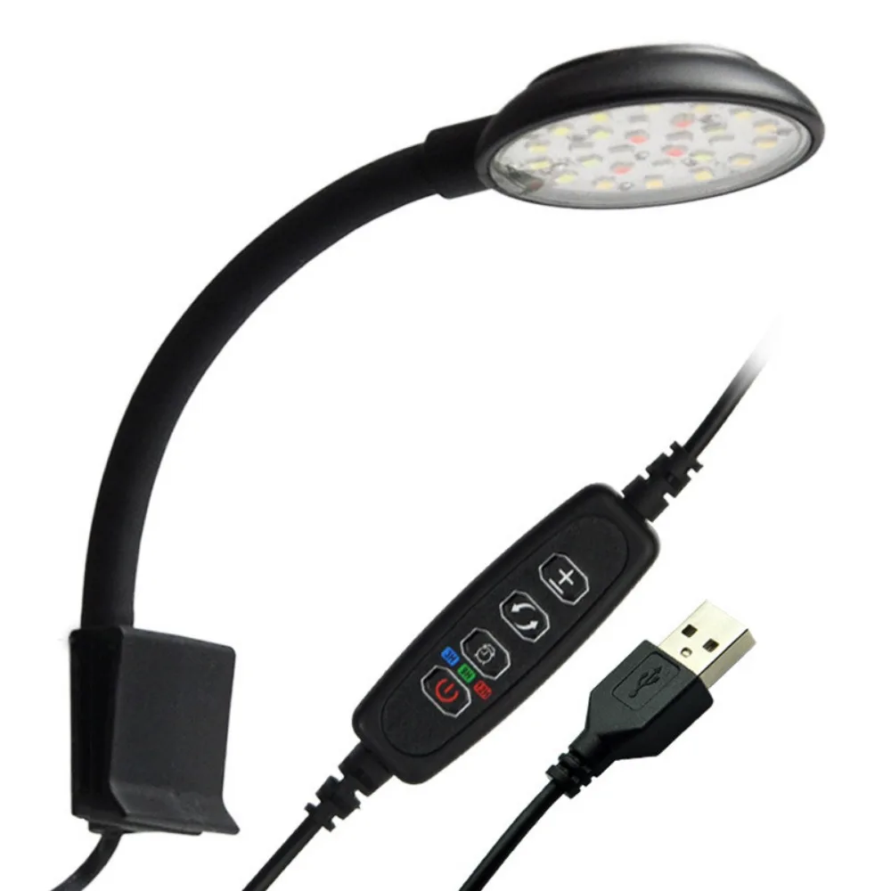 Clip on LED Aquarium Light Dim - Aquarium Plant Growing ulasan dan harga