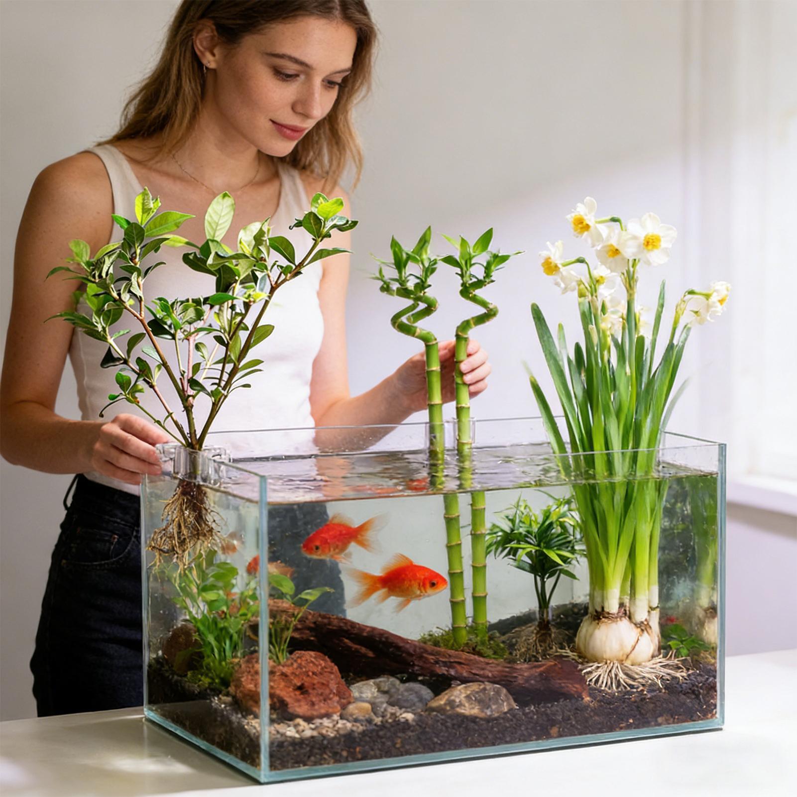 Fish Tank Plant Holder 6 Piece - Aquarium Planted Soil ulasan dan harga