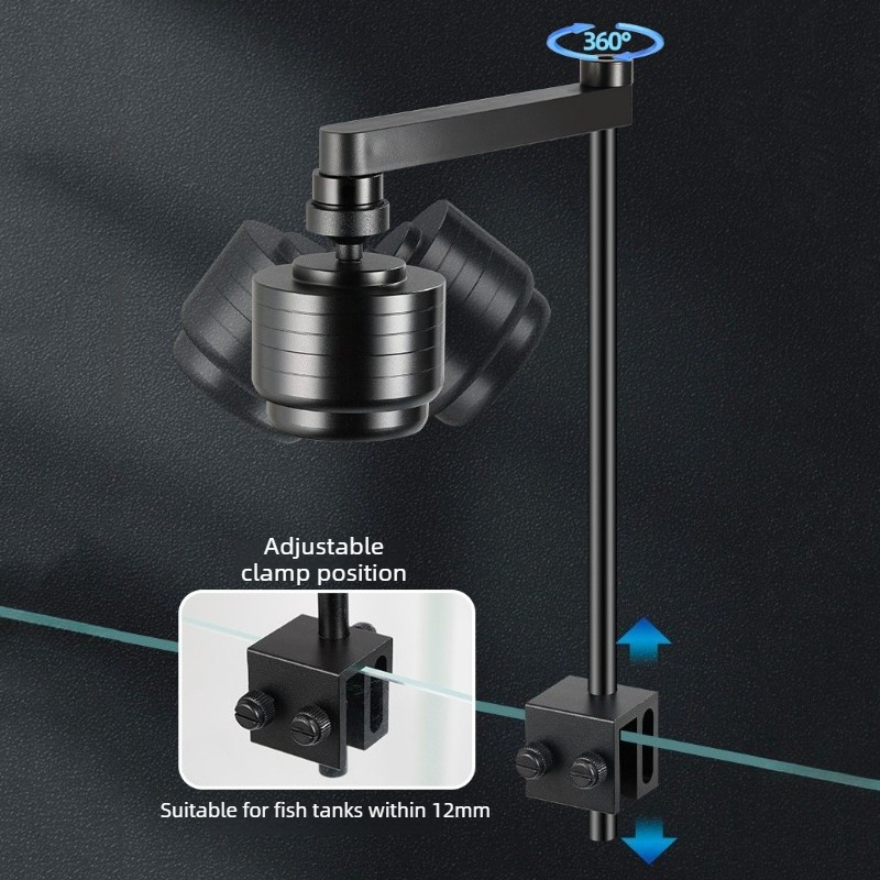 Fish Tank Light LED 3 Colors W - Aquarium Plant Grow Light ulasan dan harga