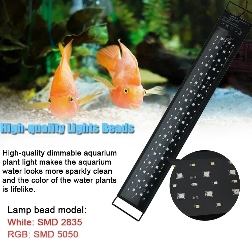 IP68 Waterproof Aquarium LED L - Aquarium Plant Grow Light ulasan dan harga