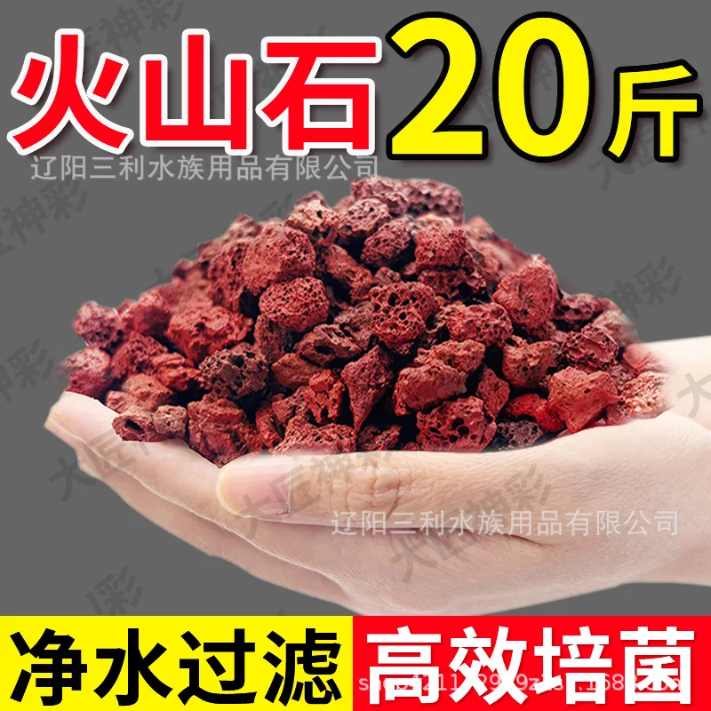 Natural Porous Red Lava Rock A - Aquarium Planted Soil ulasan dan harga