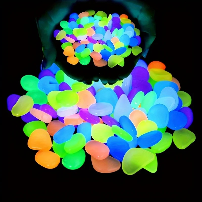 50-200pcs Glow in The Dark Peb - Aquarium Planting ulasan dan harga