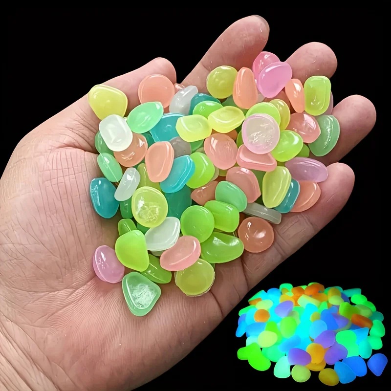 50-200pcs Glow in The Dark Peb - Aquarium Planting ulasan dan harga