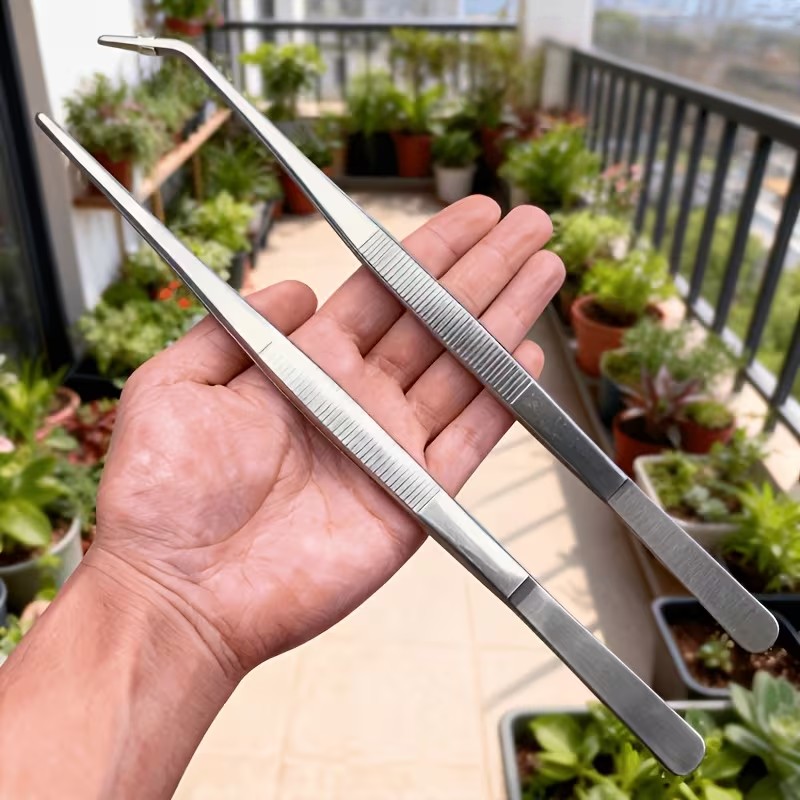 2pcs 20cm Stainless Steel Twee - Planted Aquarium Tips ulasan dan harga
