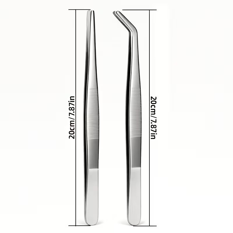 2pcs 20cm Stainless Steel Twee - Planted Aquarium Tips ulasan dan harga