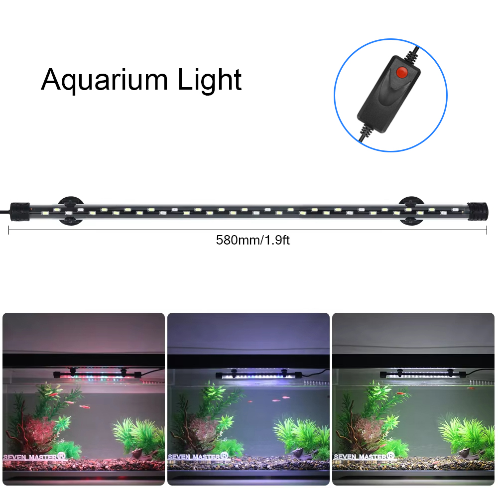 58CM  Aquarium Light LED Plant - Aquarium Plant Growing ulasan dan harga