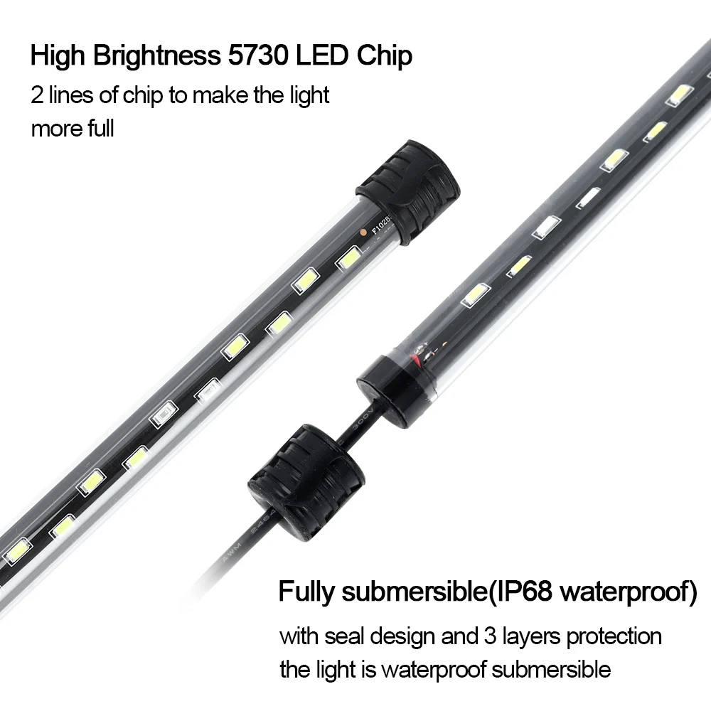 58CM  Aquarium Light LED Plant - Aquarium Plant Growing ulasan dan harga