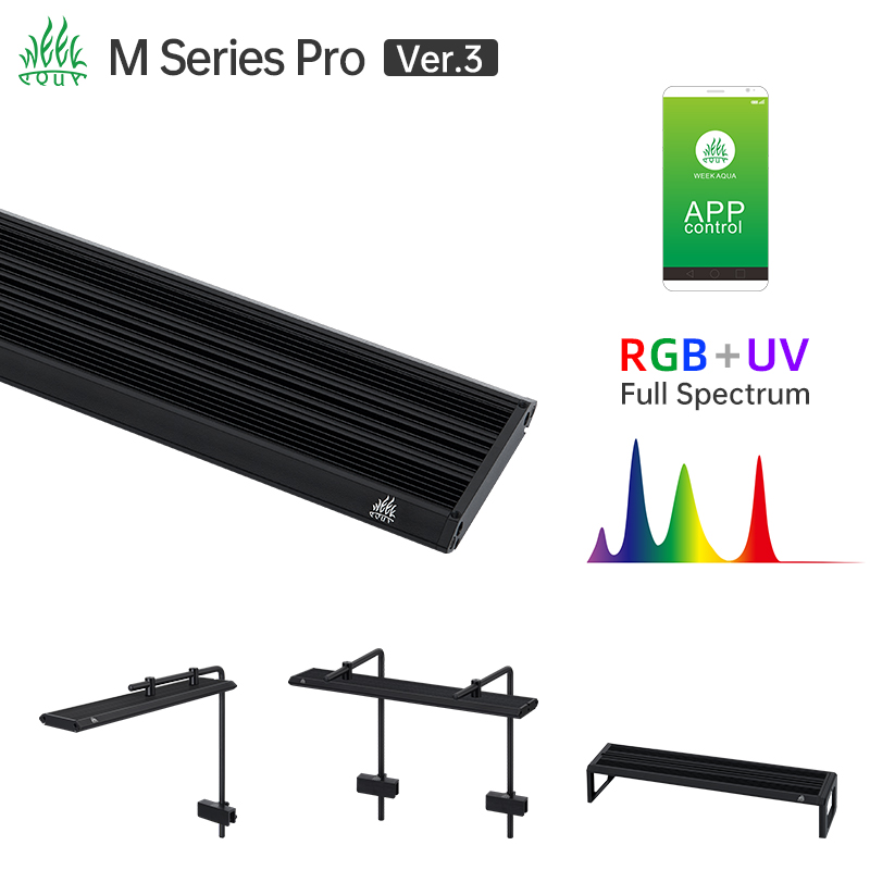 Week Aqua M Series RGB UV LED  - Aquarium Plant Grow Light ulasan dan harga