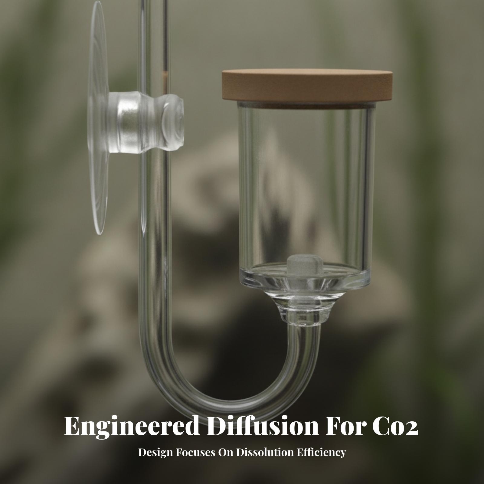 Acrylic CO2 Dispenser with Bub - Planted Aquarium Youtube ulasan dan harga