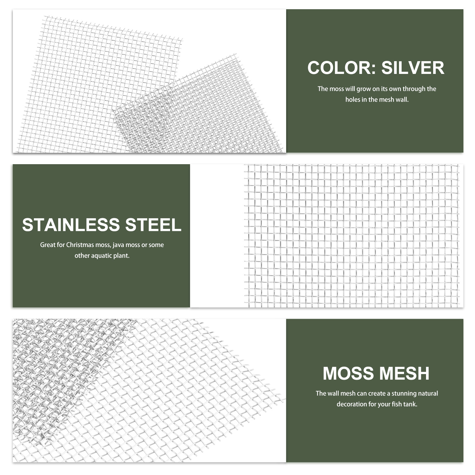 15pcs Stainless Steel Aquatic  - Aquarium Planted Wall ulasan dan harga