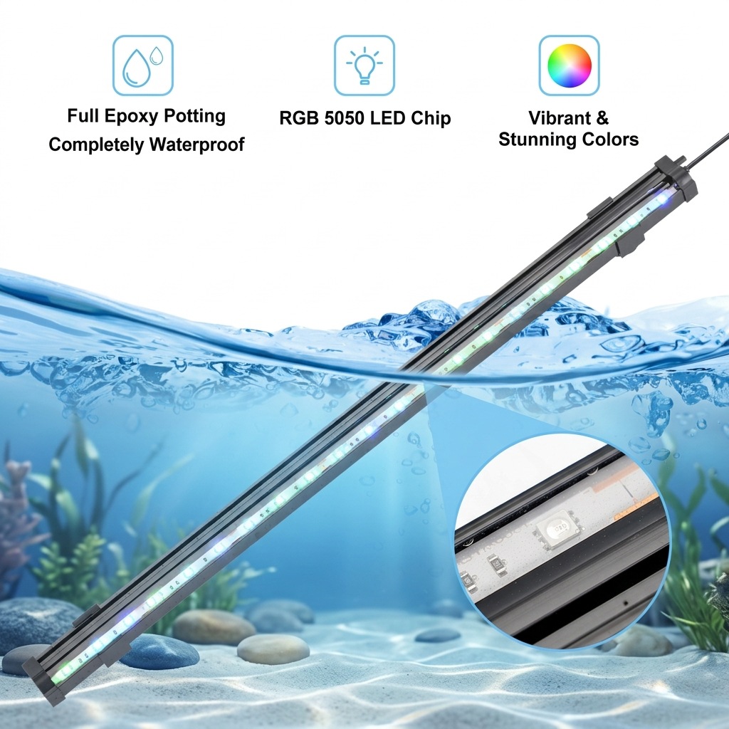 USB LED Aquarium Air Bubble Li - Aquarium Plant Grow Light ulasan dan harga