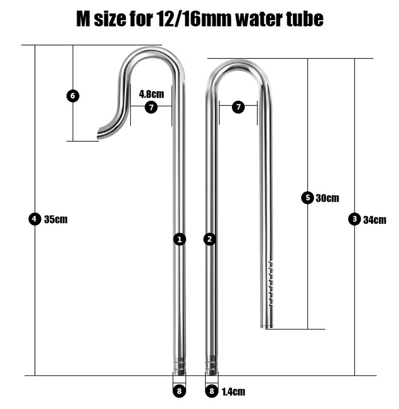 Mufan Stainless Steel Lily Pip - Planted Aquarium Ada ulasan dan harga