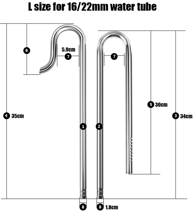 Mufan Stainless Steel Lily Pip - Planted Aquarium Ada ulasan dan harga