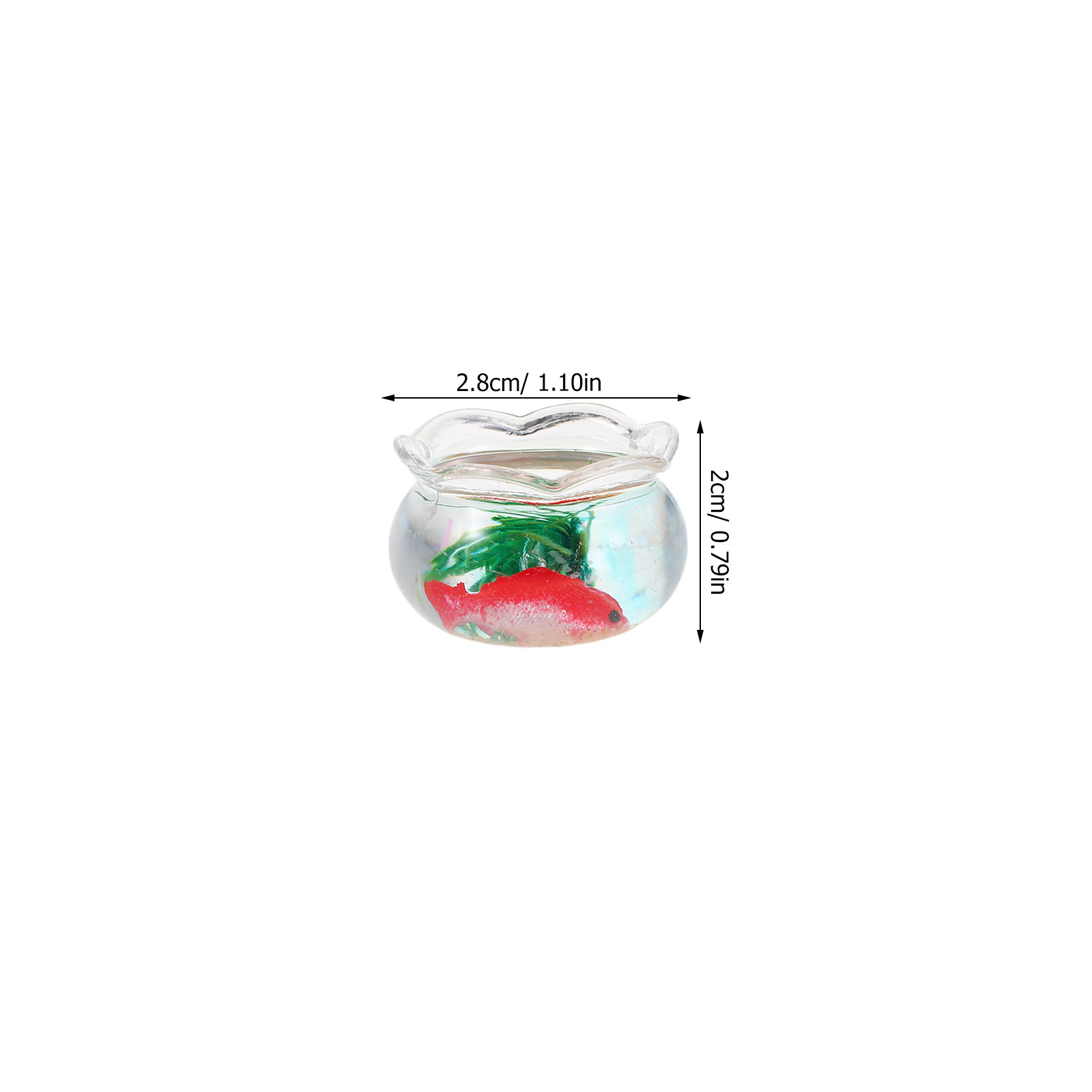 5Pcs Mini Fish Bowl Realistic  - Aquarium Planting ulasan dan harga