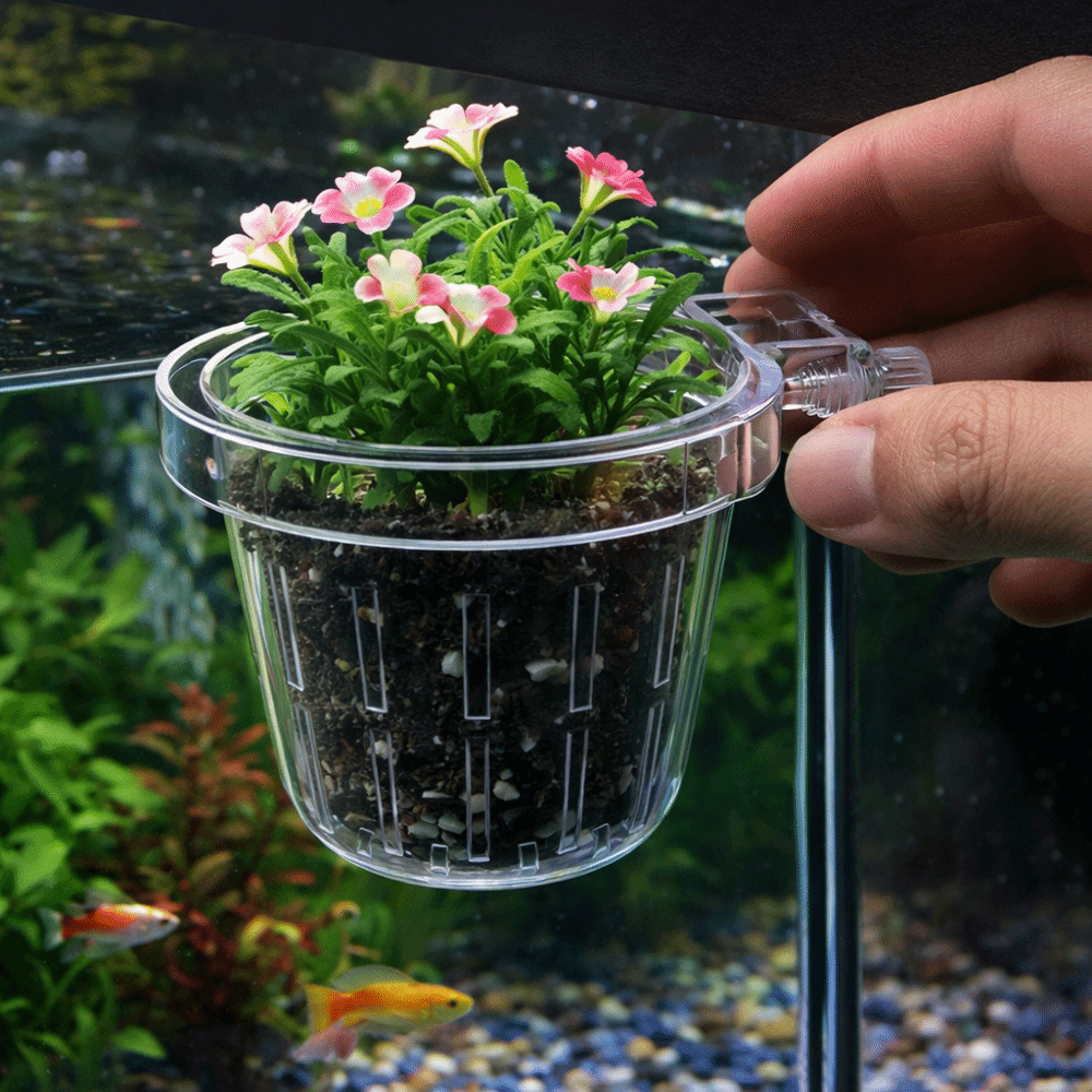 Transparent Fish Tank Grass Cu - Aquarium Planted Wall ulasan dan harga
